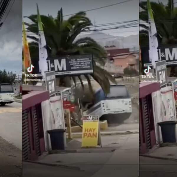 Micro sin chofer en Coquimbo avanza sin control y termina dentro de una quebrada en Sindempart