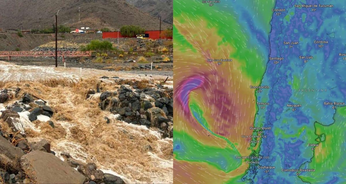 Nuevo sistema frontal en Chile afectará a varias regiones con lluvias, nevadas y vientos de hasta 110 km/h