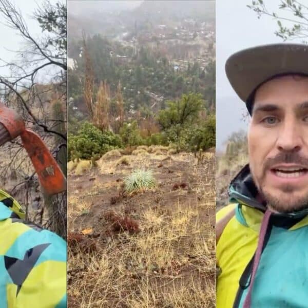 Pangal Andrade realiza trabajos preventivos ante el temporal que afecta al Cajón del Maipo