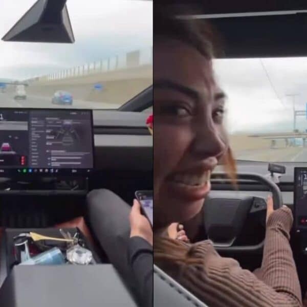 Naya Fácil es investigada tras circular a alta velocidad en su Cybertruck por la Autopista Acceso Sur
