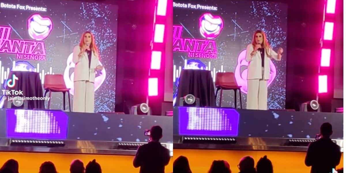 Botota Fox durante el cuestionado show realizado en el Casino Dreams de Punta Arenas