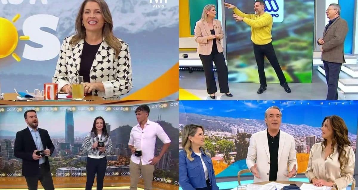 Conductores de los programas que compitieron por el rating matinal del miércoles 29 de julio