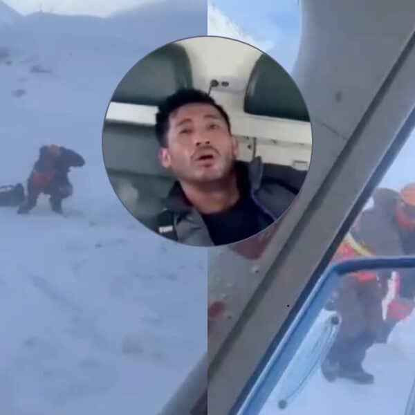 Rescate en el Cajón del Maipo de un hombre trasladado en helicóptero tras permanecer varios días aislado
