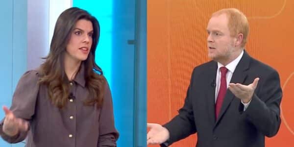 Rojo Edwards durante entrevista en T13 En Vivo sobre la propuesta para modificar el cálculo de las 40 horas