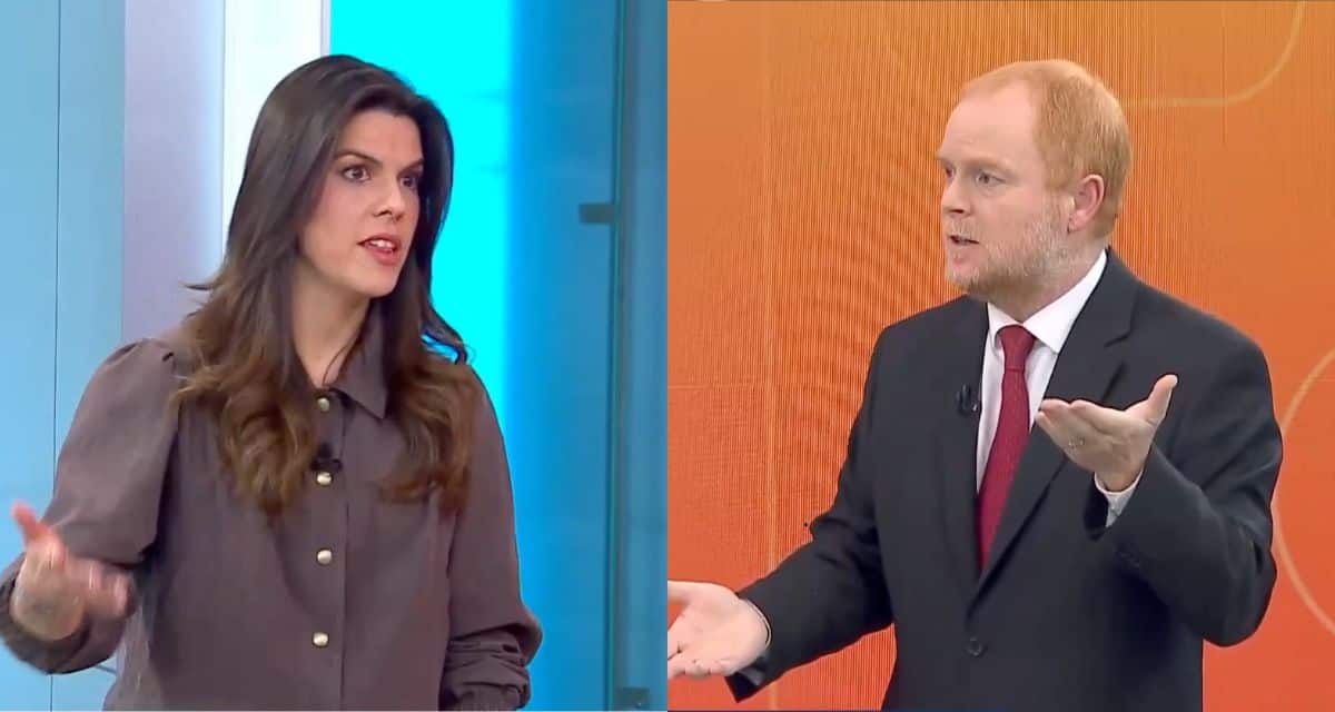 Rojo Edwards durante entrevista en T13 En Vivo sobre la propuesta para modificar el cálculo de las 40 horas