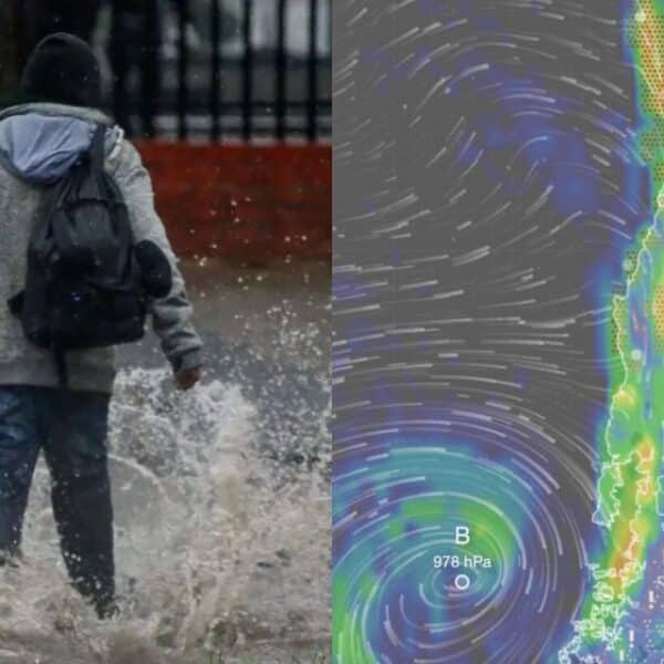 Sistema frontal afecta a Coquimbo y deja intensas precipitaciones en la zona centro-sur de Chile