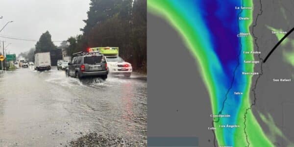 Sistema frontal en Chile dejará precipitaciones, nevadas y rachas de viento de hasta 100 km/h en 12 regiones