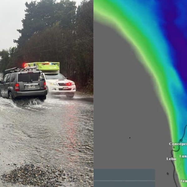 Sistema frontal en Chile dejará precipitaciones, nevadas y rachas de viento de hasta 100 km/h en 12 regiones