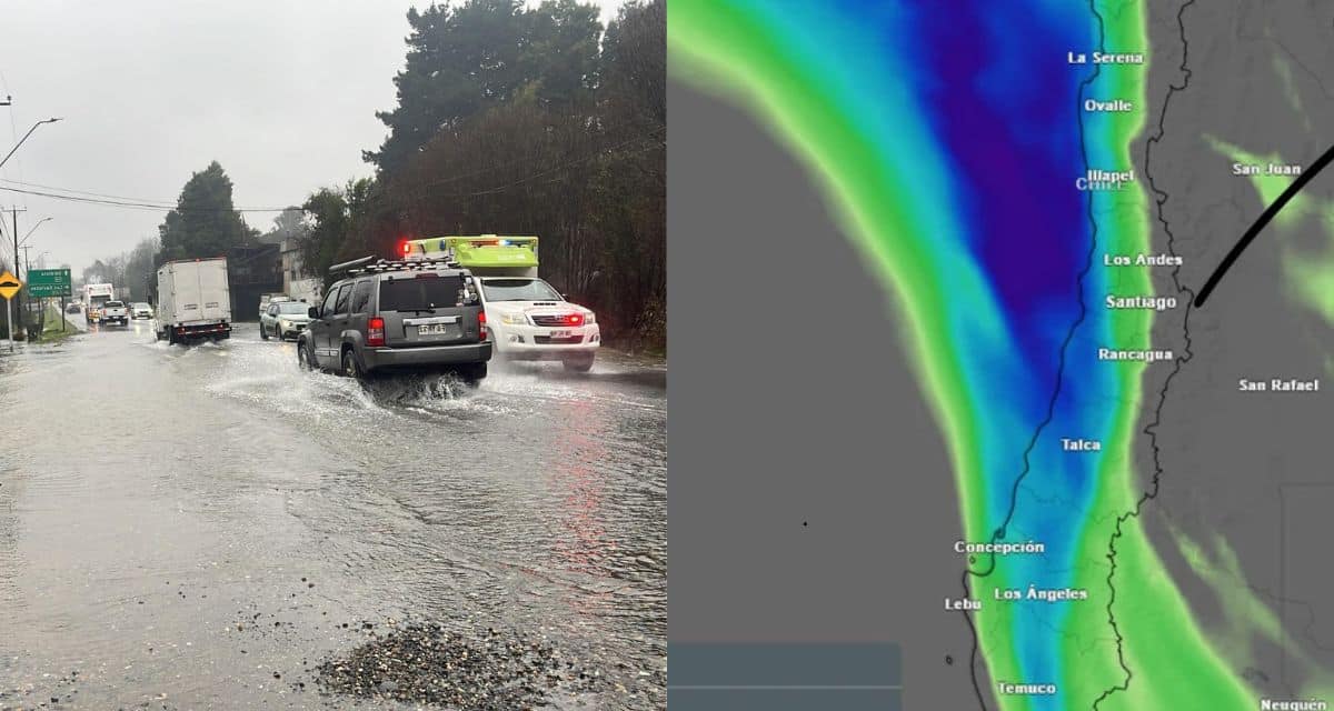 Sistema frontal en Chile dejará precipitaciones, nevadas y rachas de viento de hasta 100 km/h en 12 regiones