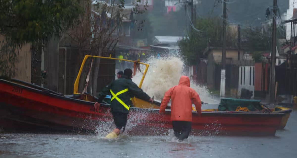 Sistema frontal en Coquimbo amenaza con lluvias intensas, marejadas y desbordes