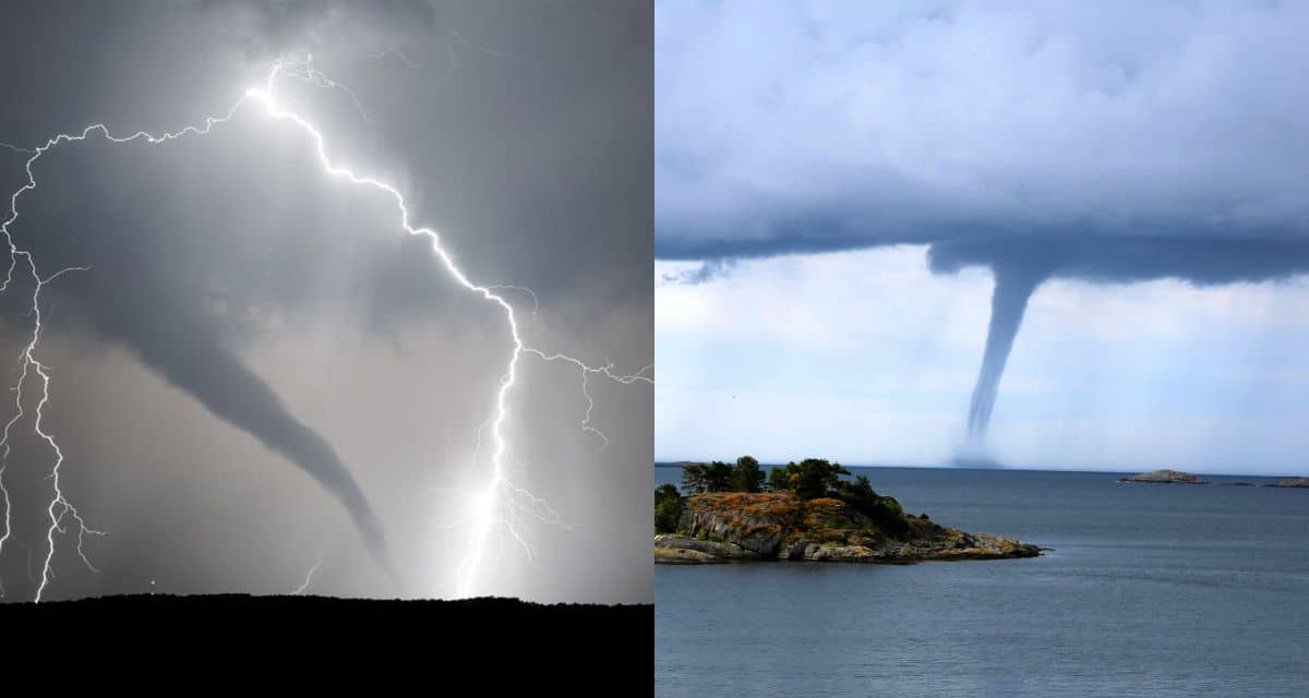 Sistema frontal avanza hacia la zona central con riesgo de tornados y trombas marinas en sectores costeros