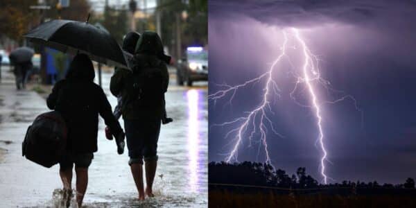 Sistemas frontales en Chile avanzan con fuertes lluvias, ráfagas de viento y tormentas eléctricas
