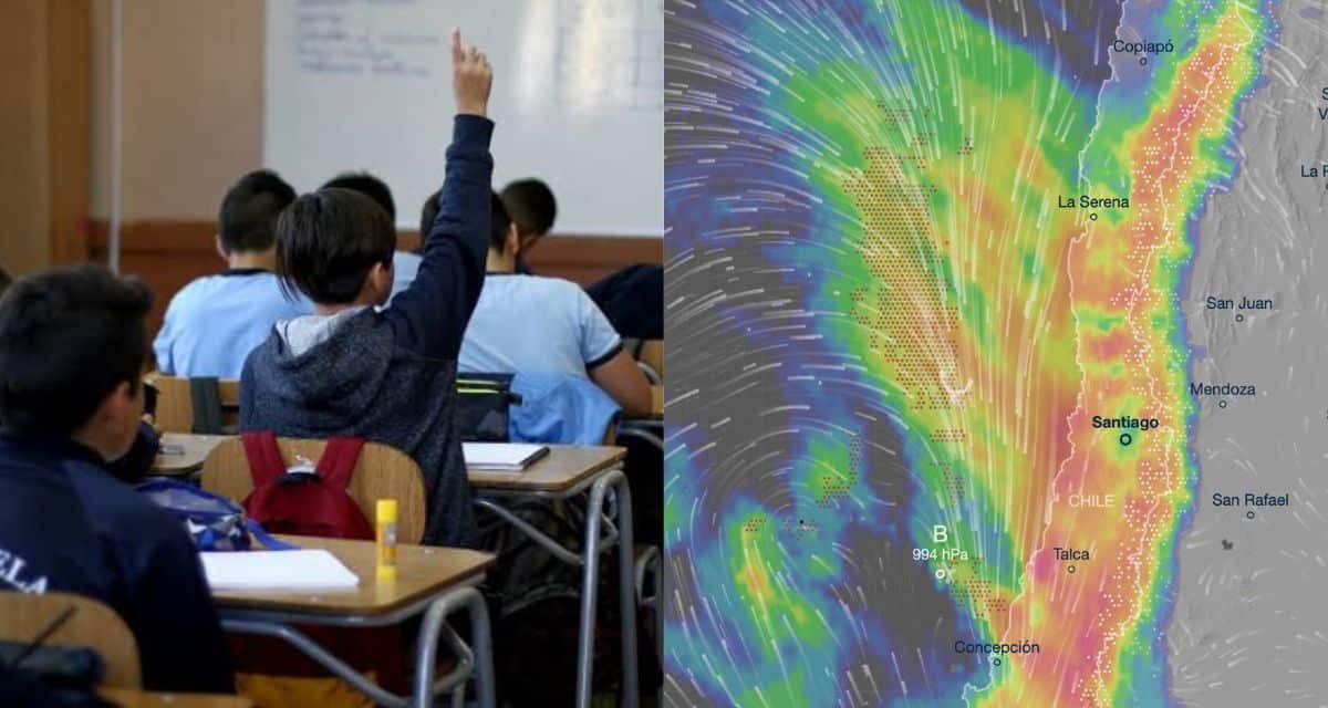Autoridades informan si habrá suspensión de clases por temporal en diez regiones de Chile