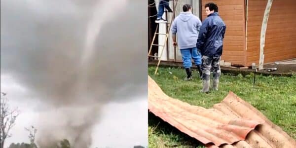 Tornado en Chillán Viejo deja una casa sin techo, árboles caídos y animales muertos en Llollinco