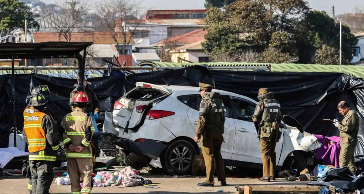 Equipos de emergencia trabajan tras la tragedia en Viña del Mar que provocó la muerte de seis personas