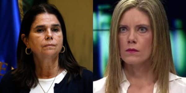 Ximena Ossandón enfrenta preguntas de Mónica Rincón por el proyecto Escucha su corazón