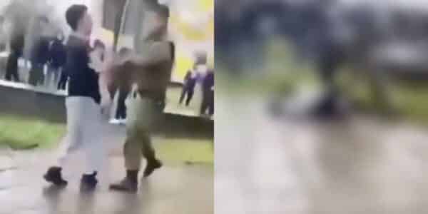 Carabinero reduce a estudiante involucrado en un grave incidente en el Liceo Rahue de Osorno