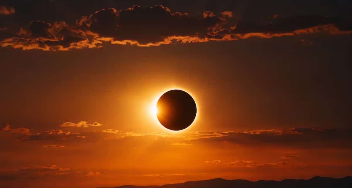 Eclipse solar en Chile.