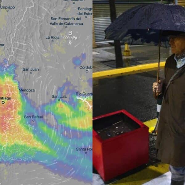 Lluvia en Santiago por sistema frontal que ingresará durante la noche del miércoles