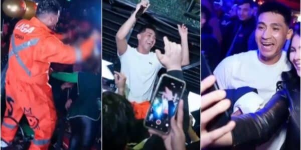 Manuel Orellana, conocido como El Chino, anima una fiesta en una discoteca del barrio Bellavista