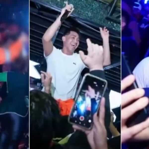 Manuel Orellana, conocido como El Chino, anima una fiesta en una discoteca del barrio Bellavista