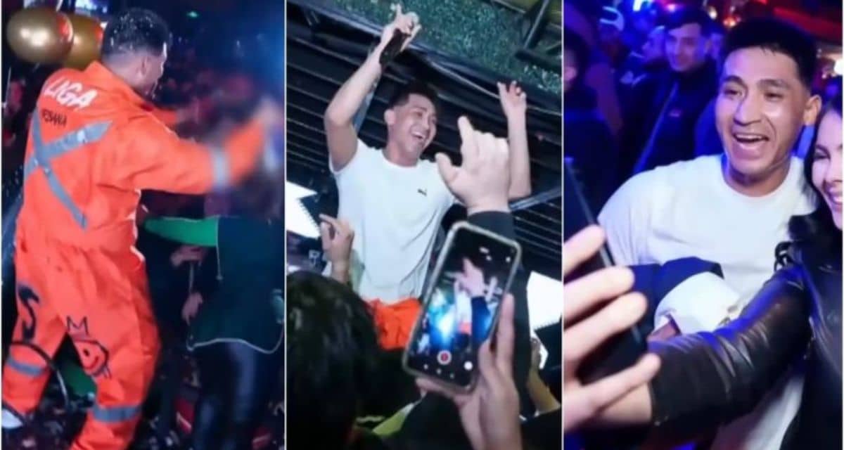 Manuel Orellana, conocido como El Chino, anima una fiesta en una discoteca del barrio Bellavista