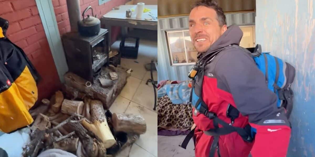 Pangal Andrade recorre el refugio de El Chino y exhibe el estado de sus habitaciones tras el rescate