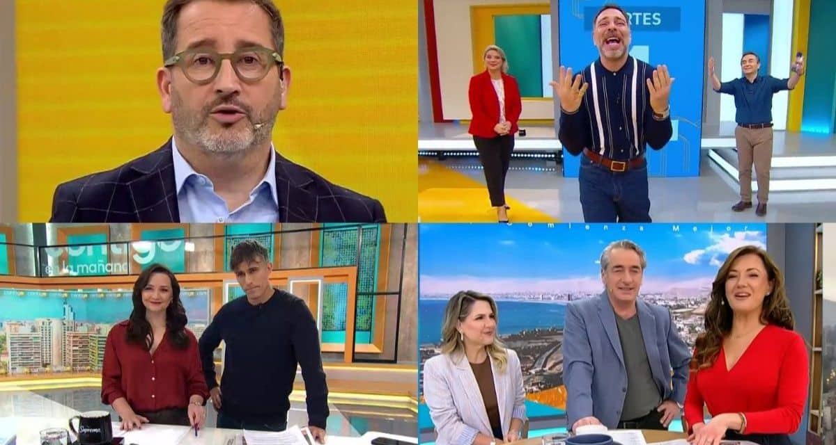Rating matinal del miércoles 5 con los resultados de Mucho Gusto, Contigo en la mañana, Tu Día y TVN
