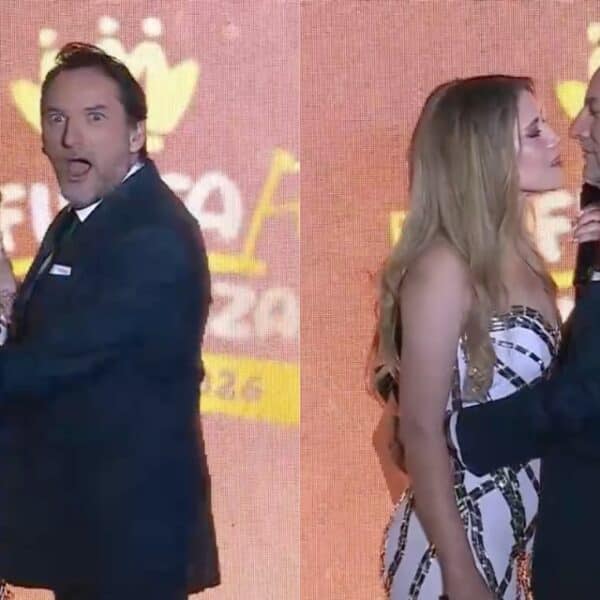 Comentado beso de Carla Jara y Daniel Fuenzalida animando festival en Chillán