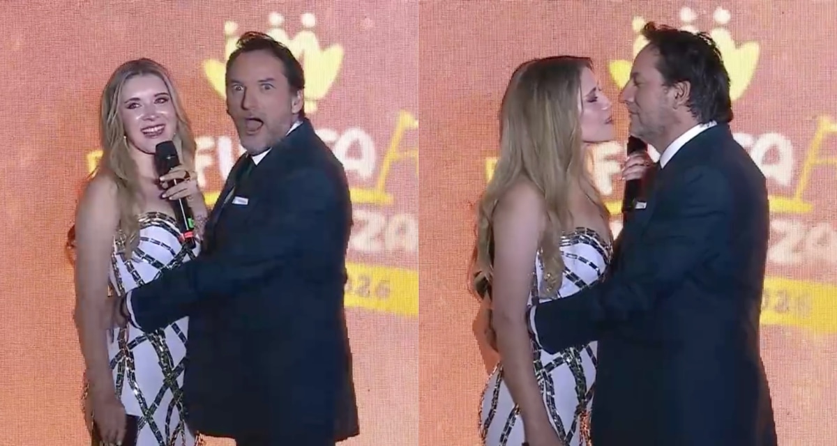Comentado beso de Carla Jara y Daniel Fuenzalida animando festival en Chillán