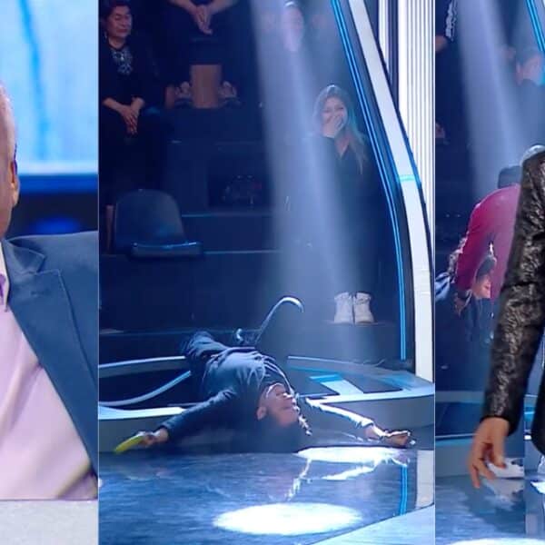 Accidente y caída en Coliseo y reacción de Jorge Alís junto a los animadores del programa