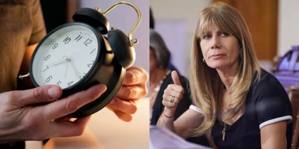 Reloj marcando el cambio de hora en Chile, sistema en evaluación por el Gobierno