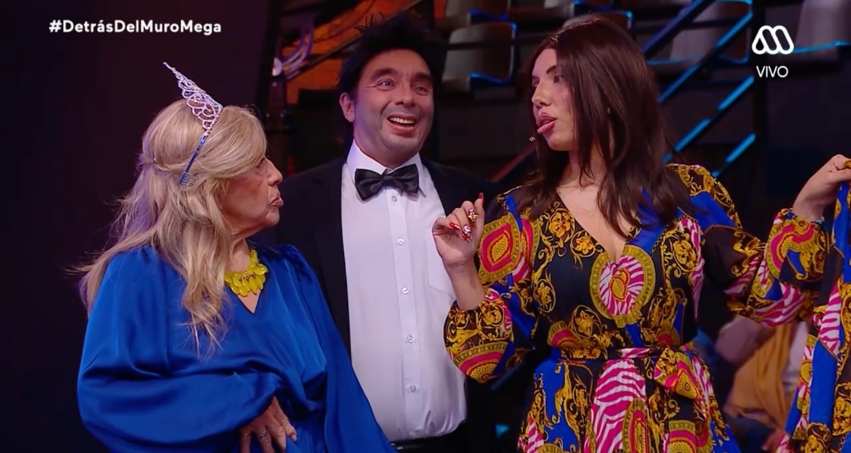Elenco de Detrás del Muro parodia el escándalo de Luis Jiménez, Gala Caldirola y Coté López en Mega