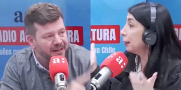 Johannes Kaiser, líder del Partido Nacional Libertario, y Karla Rubilar, exministra de Sebastián Piñera, en un tenso cruce radial