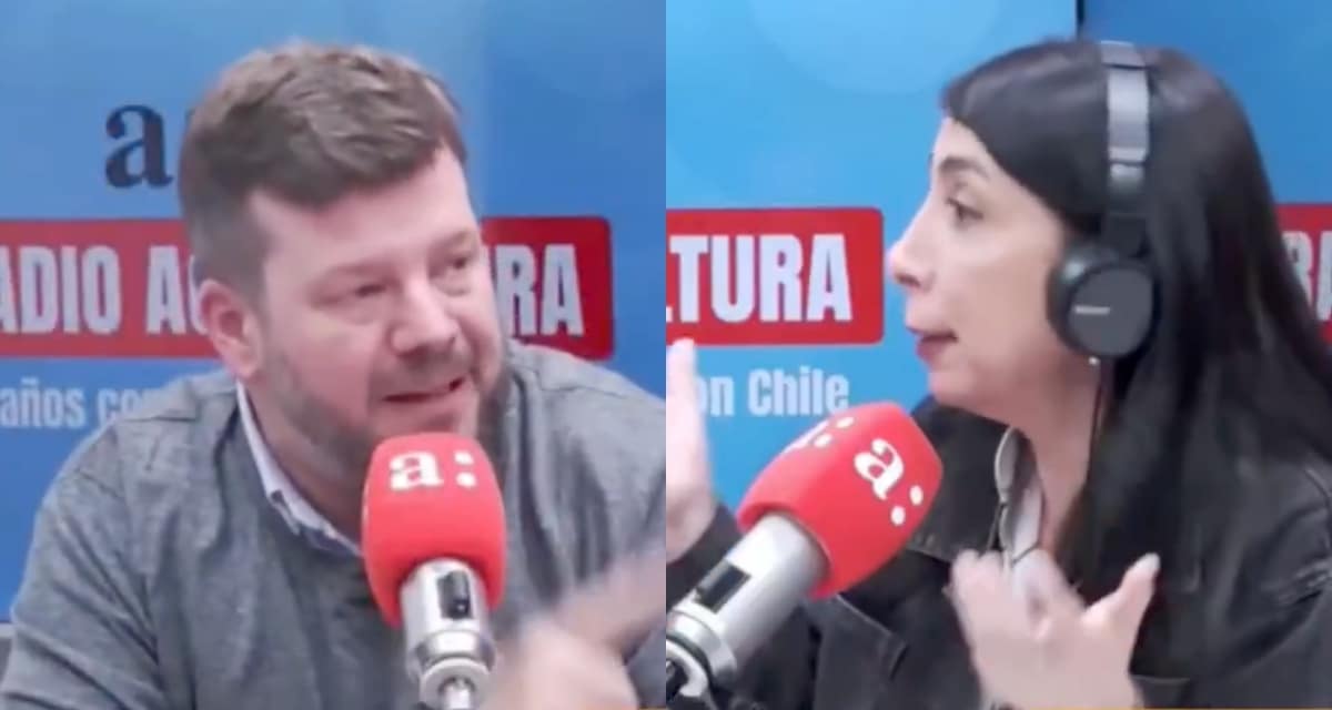 Johannes Kaiser, líder del Partido Nacional Libertario, y Karla Rubilar, exministra de Sebastián Piñera, en un tenso cruce radial