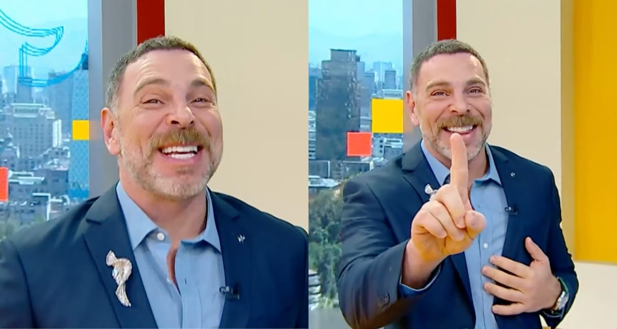 José Antonio Neme en su regreso a Mucho Gusto tras dos días de ausencia.