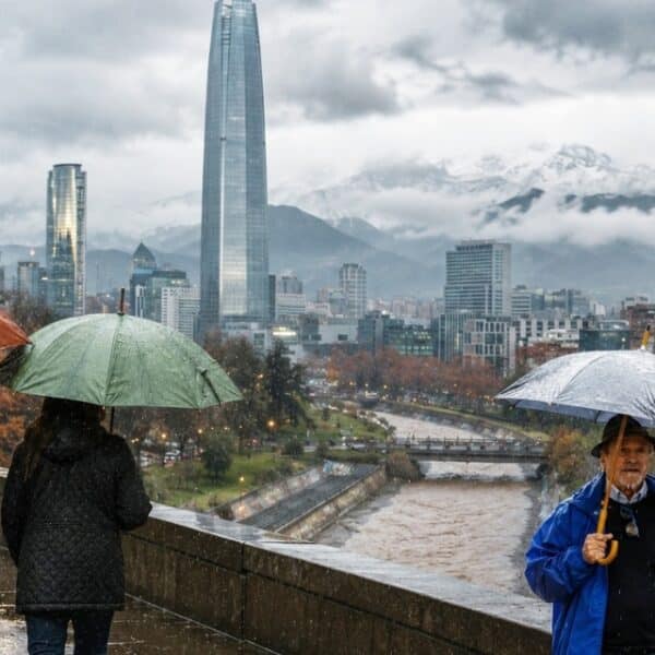 Pronóstico de lluvia en Santiago por nuevo frente y comunas afectadas