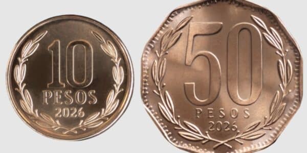 Nuevas monedas de $10 y $50 presentadas por el Banco Central de Chile