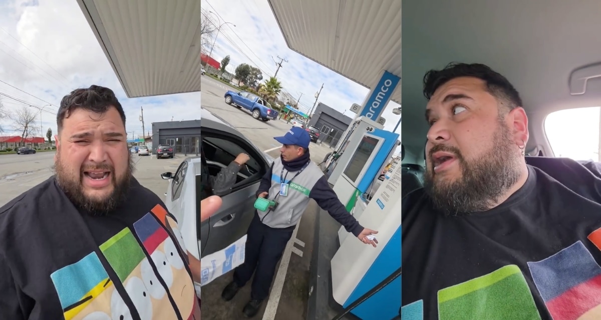 El influencer Otakin denunció un presunto intento de estafa en un servicentro Aramco de Hualpén, región del Biobío