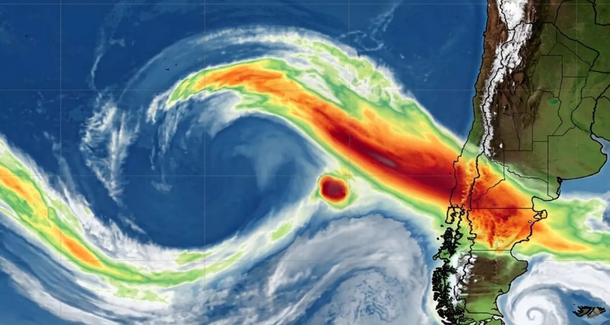 río atmosférico se acerca a Chile.