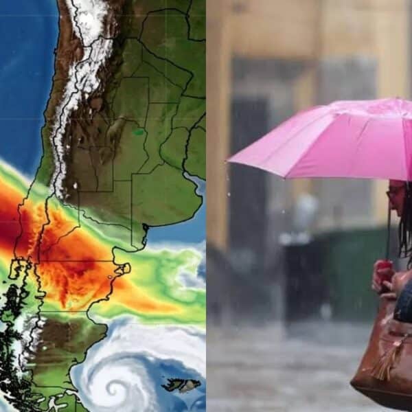 Río atmosférico y lluvias intensas pronosticadas para la zona sur del país