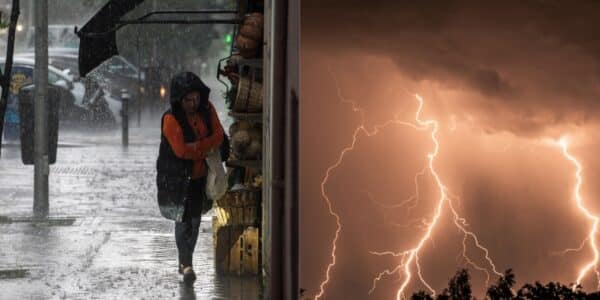 tormentas eléctricas afectará a 5 regiones del país.