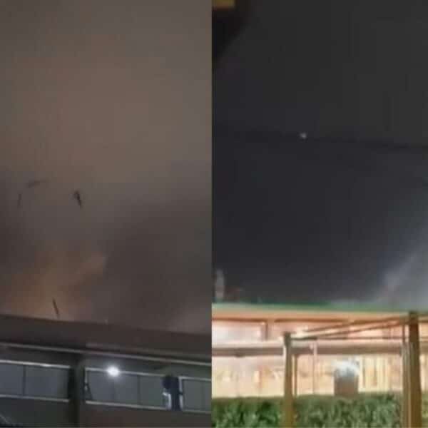Viviendas dañadas y techos volados en el sector Campanario de Yungay tras el tornado