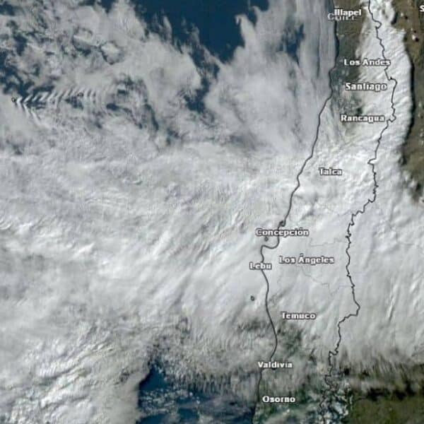 Pronóstico de tren de sistemas frontales en Chile durante la semana