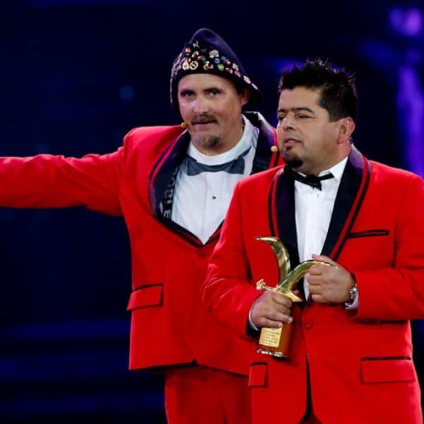 Dinamita Show: Mauricio 'Indio' Medina y Paul 'Flaco' Vásquez en una presentación de la dupla