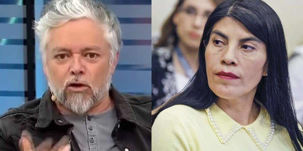Jorge Baradit se burlo del look de Ximena Lincolao.