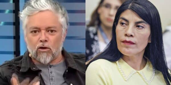 Jorge Baradit se burlo del look de Ximena Lincolao.