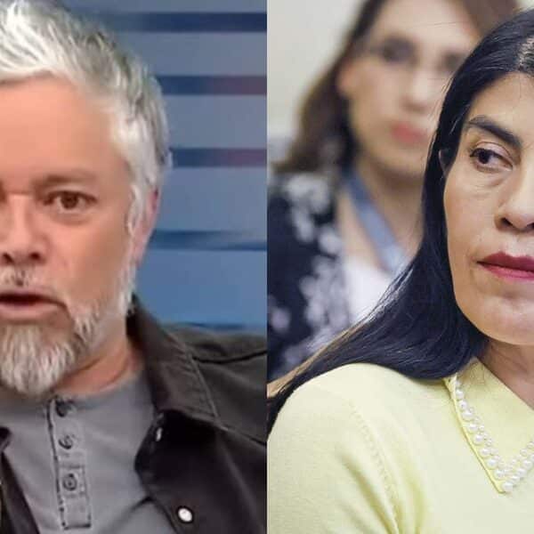 Jorge Baradit se burlo del look de Ximena Lincolao.
