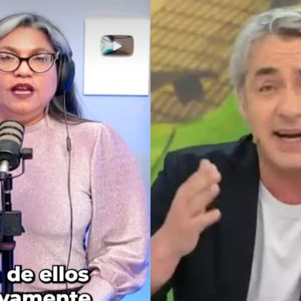 Alejandra Valle en el set de su programa, en alusión a sus duros cuestionamientos contra José Luis Repenning en La voz de los que sobran, donde lo calificó de periodista ignorante y sesgado tras sus dichos por el rechazo a la reforma migratoria, acusándolo además de operar por minutas del gobierno y de defender los intereses del dueño de Canal 13.