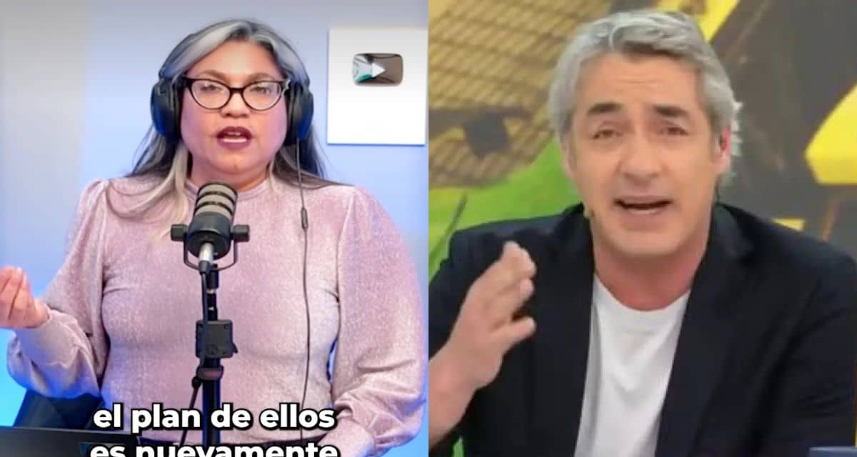 Alejandra Valle en el set de su programa, en alusión a sus duros cuestionamientos contra José Luis Repenning en La voz de los que sobran, donde lo calificó de periodista ignorante y sesgado tras sus dichos por el rechazo a la reforma migratoria, acusándolo además de operar por minutas del gobierno y de defender los intereses del dueño de Canal 13.